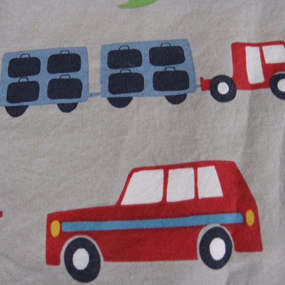 Pottery Barn Brody Transportation 2 Standard Shams Car Truck Plane PBK - Picture 5 of 7